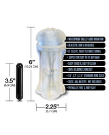 MSTR B8 Squeeze Box Vibrating Pussy Pack - Kit of 5 Clear by Happy Ending