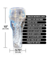 Happy Ending MSTR B8 In the Clear Pussy Stroker — 10 in Canister