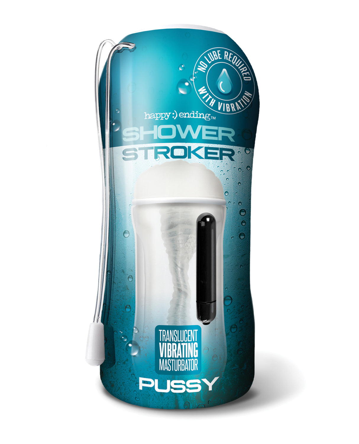 Shower Stroker Vibrating Pussy - Clear by Happy Ending
