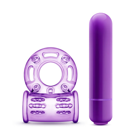 Blush Play With Me Vibrating Cock Ring, Purple - BL-77901