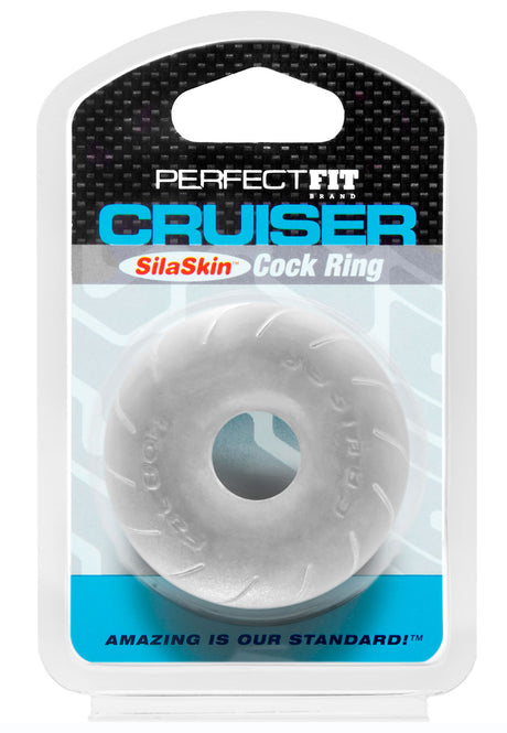 Perfect Fit Silaskin Cruiser Cock Ring — Clear - PF-CR15C