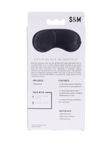 Sex and Mischief Satin Blindfold - Black