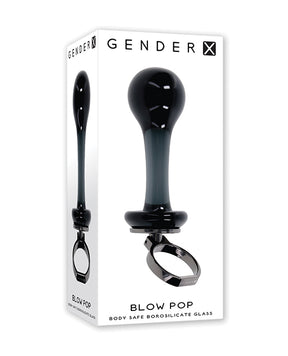 Gender X Blow Pop Glass Anal Plug - Black by Gender X