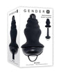 Gender X ECHO Vibrating Shaft w/Removable Silicone Sleeve - Black by Gender X