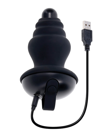 Gender X Echo Vibrating Anal Shaft with Removable Silicone Sleeve - Black