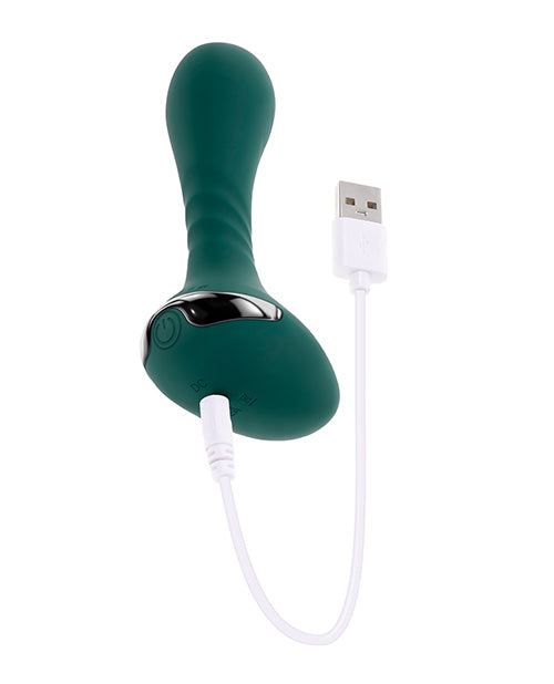 Gender X Goes Anywhere Vibrating Silicone Anal Plug — Teal