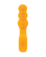 Gender X Bumble Angled Anal Plug with Ringed Handle — Yellow