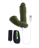 Gender X The Hunk Dual Anal Vibrator w/Remote Control - Green by Gender X
