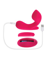 Gender X All About the Bass Curved Stimulator with Remote — Pink