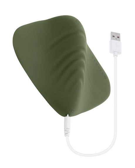 Gender X Vibrating Pleasure Pad — Green, Soft & Flexible