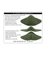 Gender X Vibrating Pleasure Pad — Green, Soft & Flexible