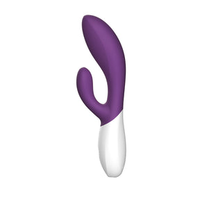 Lelo Ina Wave 2 Rabbit Vibrator — Plum, 7.9 in - LELO-8465