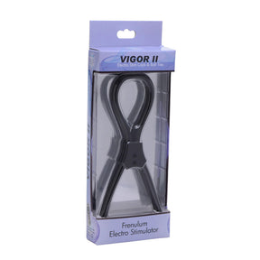 XR Brands Vigor II Electro Stim Cock & Balls Ties with Frenum Loop - ZE-AE596