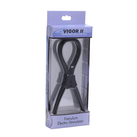 XR Brands Vigor II Electro Stim Cock & Balls Ties with Frenum Loop - ZE-AE596