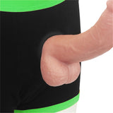 Strap-on Black/green Boxers - M/l