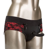 CalExotics Scandal Crotchless Pegging Panty Set with Silicone Probe, S/M - SE2712563