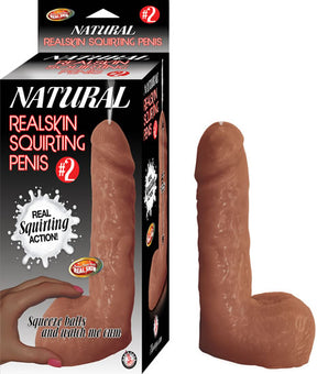 "#2 Natural Realskin Squriting Penis - Brown NW2842"
