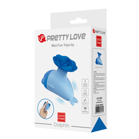 Pretty Love Dolphin Mini Vibrator — Blue - BI-300147