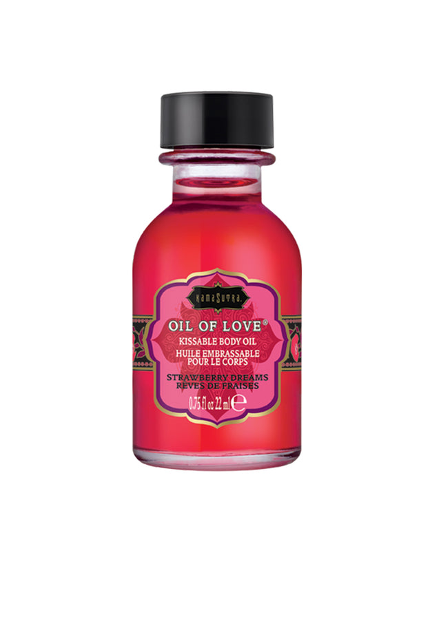 Kama Sutra Oil of Love — Strawberry Dreams Foreplay Oil, 0.75 fl oz (22 ml) - KS12004