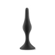 Blush Anal Adventures Small Silicone Beginner Plug — Black - BL-21615