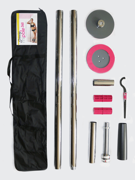 Mipole 360 Spinning Professional Dance Pole — Portable, Dual Mode - VSI-MI-360