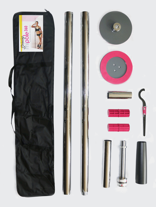 Mipole 360 Spinning Professional Dance Pole — Portable, Dual Mode - VSI-MI-360