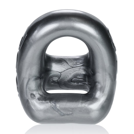 Oxballs 360 Two‑Way Cock Ring & Ballsling — Steel - OX-3013-STL
