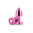 nsnovelties Rear Assets Petite Aluminum Anal Plug, Pink - NSN-0966-04