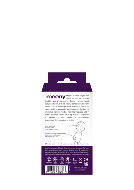 VeDO Meeny Rechargeable Extra Mini Wand — Purple - VI-W0313