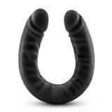 Blush Ruse Double-Headed Silicone Dildo — 18 Inch, Black - BL-32395