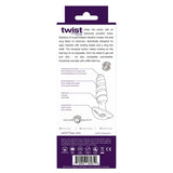 Twist Rechargeable Anal Vibe - Deep Purple