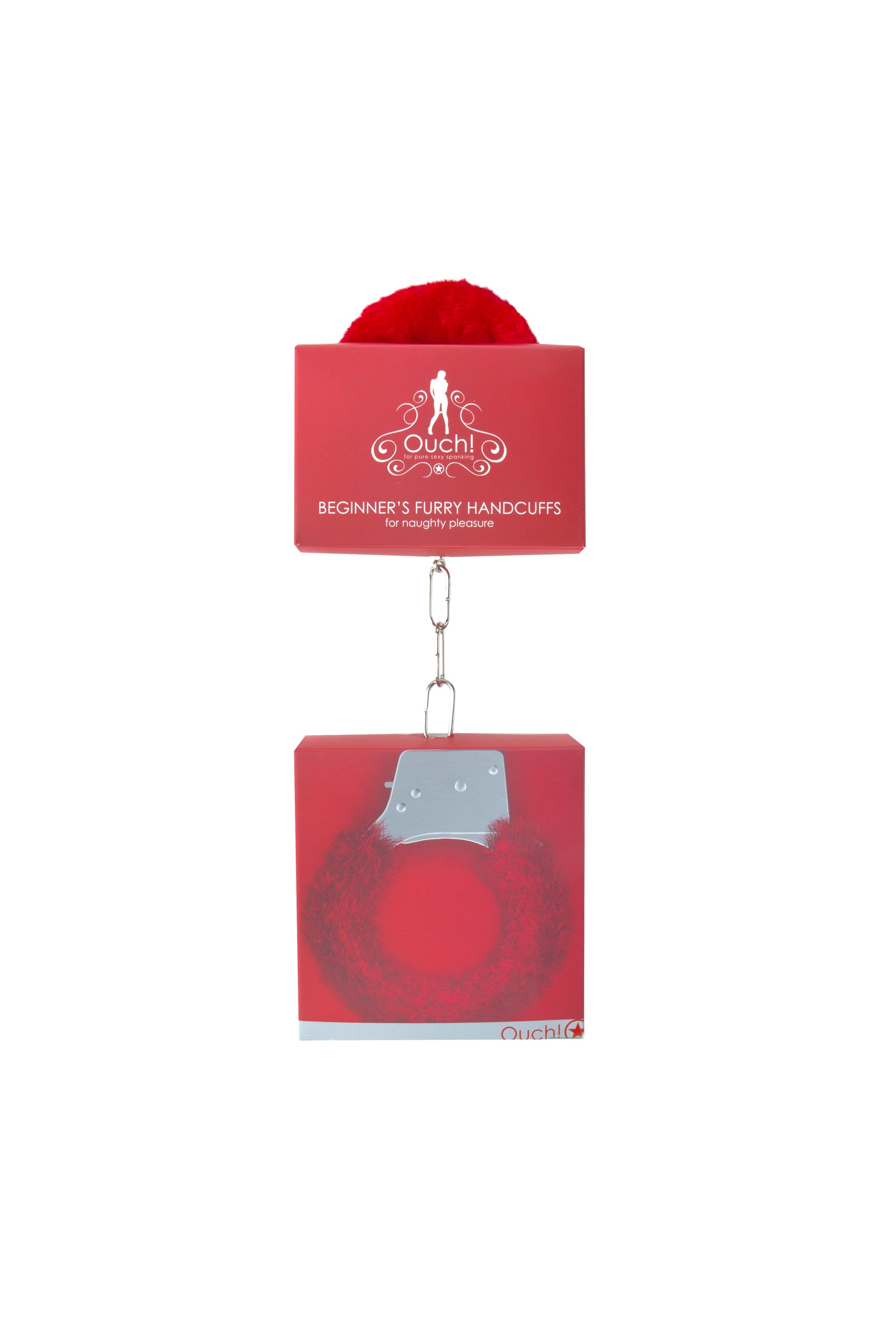 Beginner's Furry Handcuffs - Red by Shots