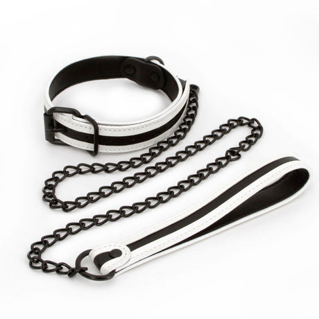 nsnovelties Glo Bondage Collar and Leash — Green - NSN-0497-28