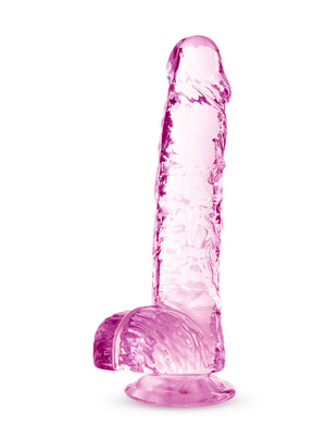 Blush Naturally Yours Crystalline Dildo, 6 Inch, Rose - BL-51700