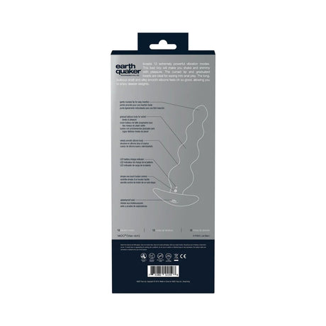 VeDO Earth Quaker Rechargeable Anal Vibe — Just Black - VI-P0808