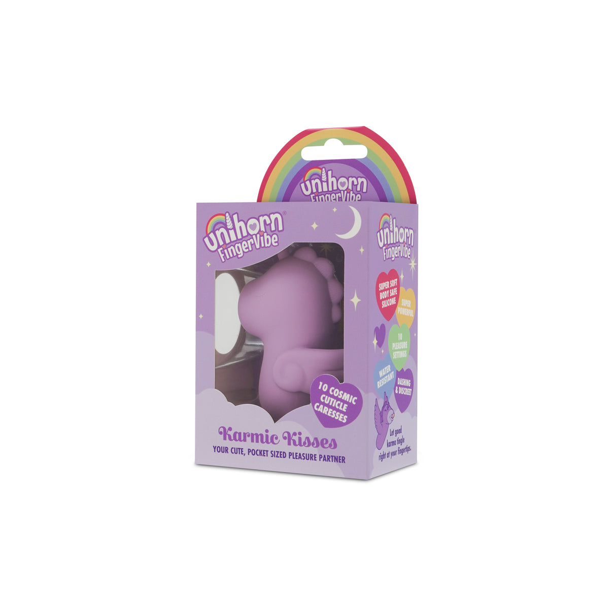 Creative Conceptions Unihorn Finger Vibe — Karmic Kisses Purple - CC-UNIKKFV