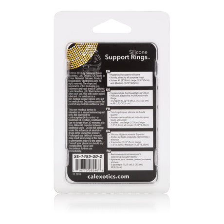 Silicone Support Rings - Clear by CalExotics