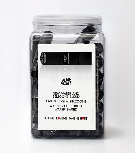 Wet Elite Hybrid Lubricant — 36 x 1 fl. oz. Bottles (Black) - WT20756