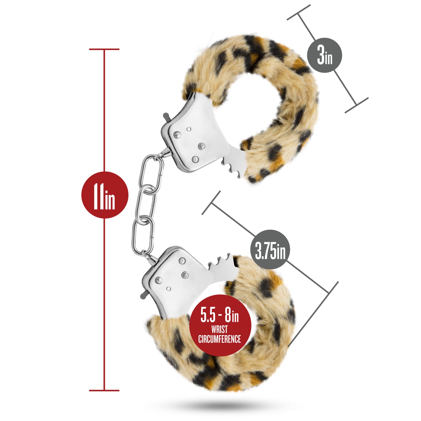 Temptasia Cuffs - Leopard by Blush