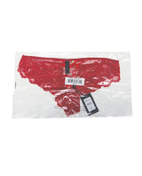 Bella Lace Up Tanga Panty w/Jewel Detail - Red LG by House of Desire