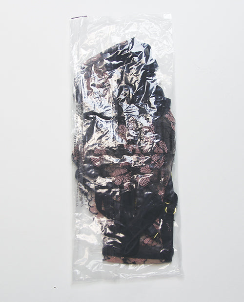 Nova Lace Teddy w/Garters - Black LG by House of Desire
