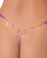 Reanna Lace & DESIRE Charm G-String - Pink MD by House of Desire