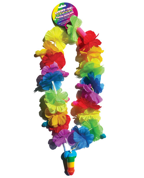 Rainbow Light Up Flower Pecker Necklace by Hott Products