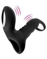 Bliss Shaft Rider Vibrating Cock Ring Sleeve — Black