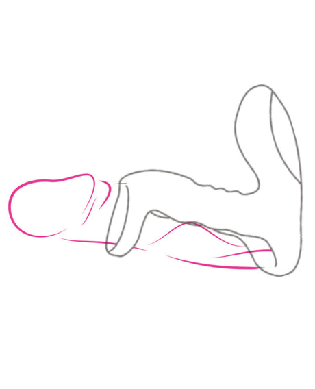 Bliss Shaft Rider Vibrating Cock Ring Sleeve — Black