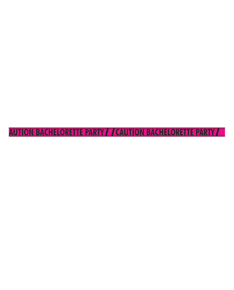 Hott Products Bachelorette Party Caution Tape — 100 ft, Pink & Black