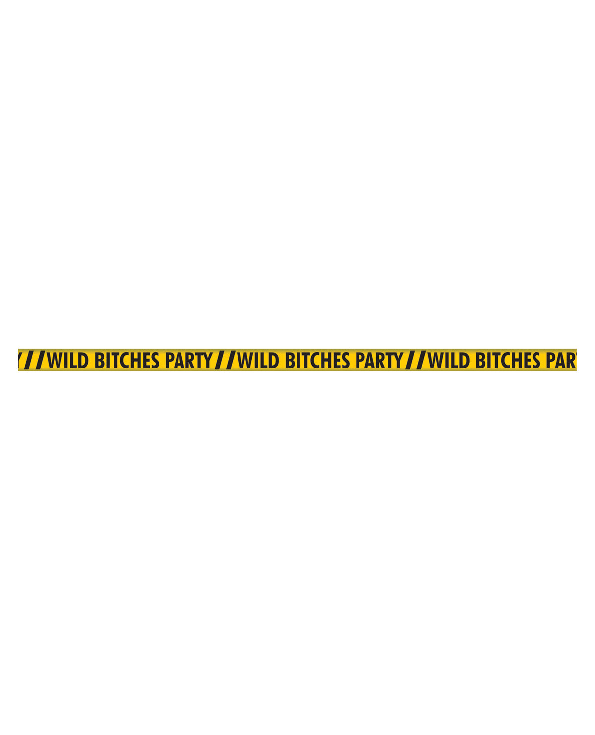 Hott Products Wild Bitches Caution Party Tape — 100 ft, Yellow & Black