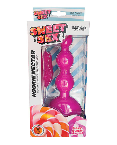 Sweet Sex Nookie Nectar Beads Vibe w/Remote - Magenta by Sweet Sex