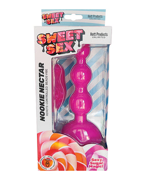 Sweet Sex Nookie Nectar Beads Vibe w/Remote - Magenta by Sweet Sex