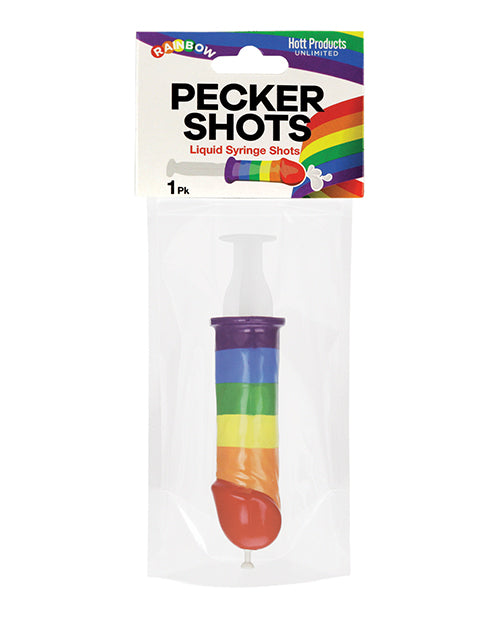 Pecker Shot Syringe - Rainbow by Hott Products